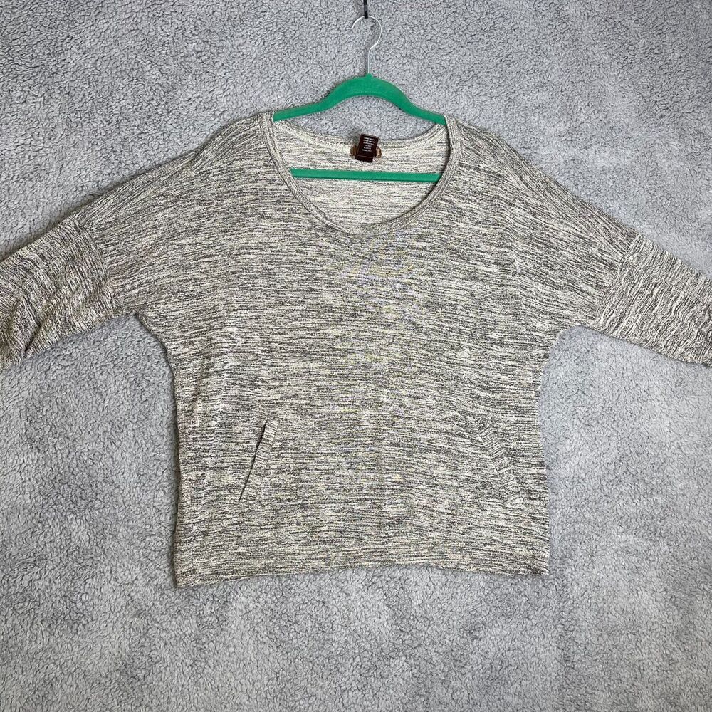 Juniper Blouse Top Womens XL Gray Half Sleeve Shirt